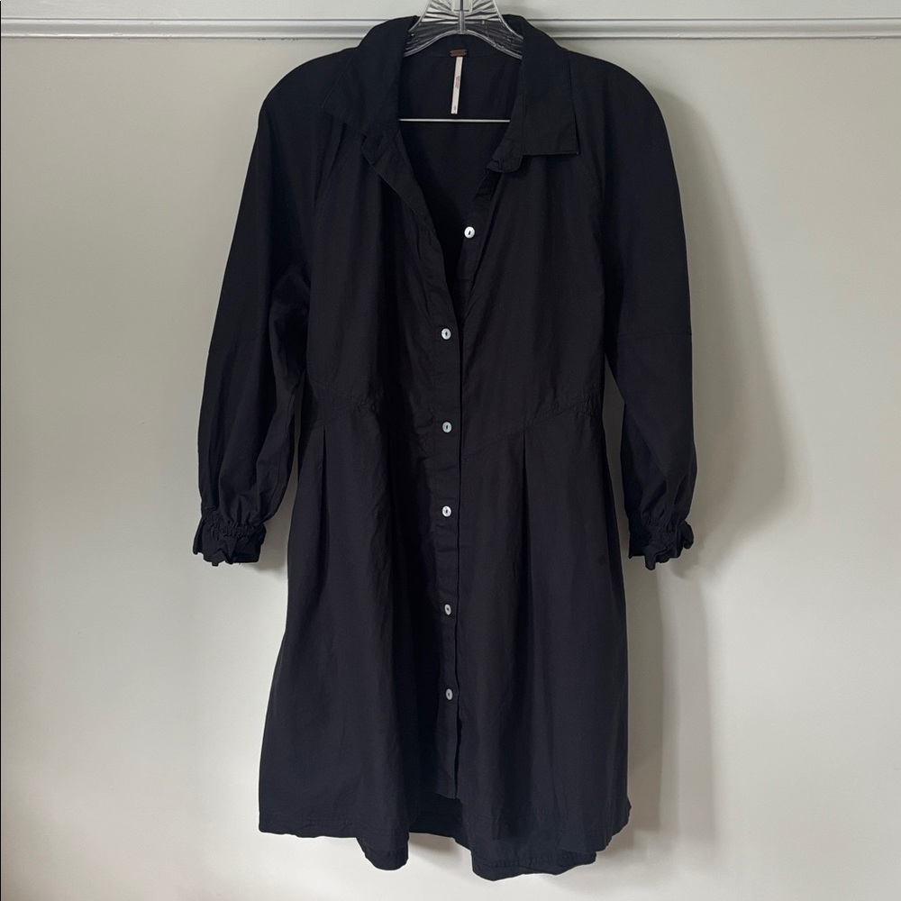 Hannah Poplin Mini dress in black - Picture 6 of 8